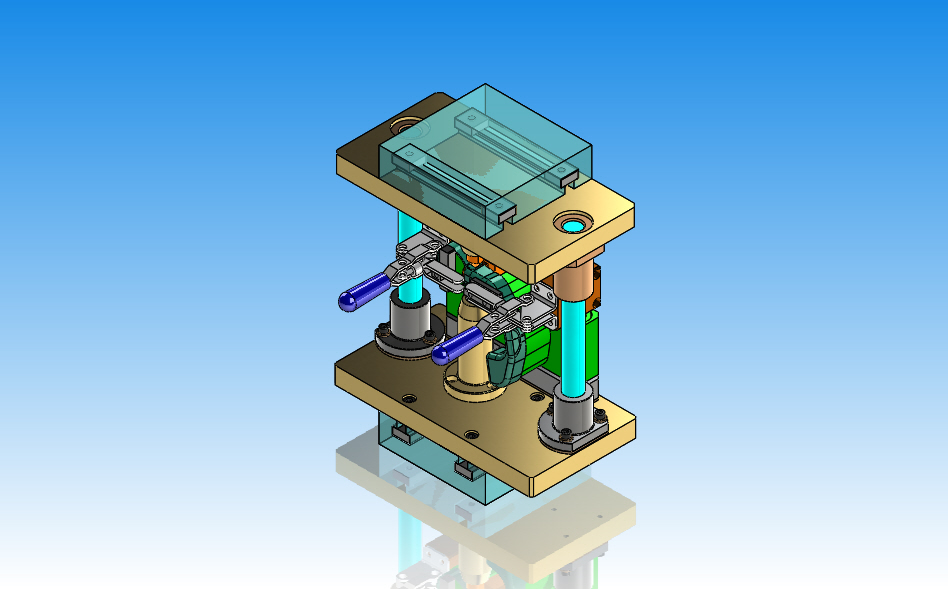 点焊夹具模型3D图纸 SOLIDWORKS设计